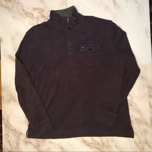 Tommy Hilfiger Men’s L 1/4 Zip Purple Sweater